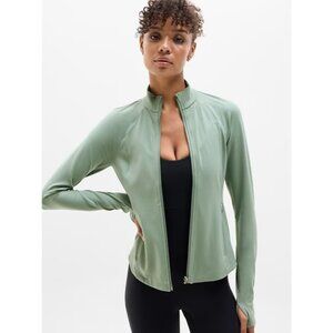 New Athleta M Salutation Jacket 2.0 Agave Green Medium Regular